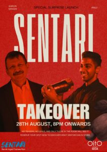 Sentari event poster featuring the team